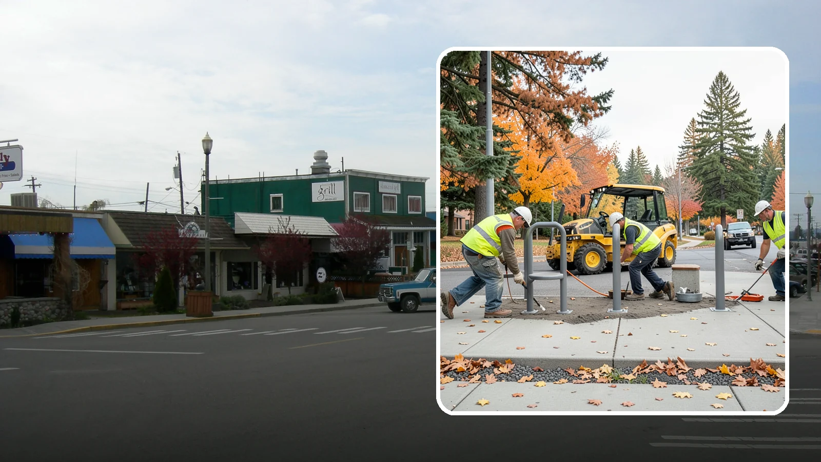 Bench Installation in Stanwood, Snohomish County, WA - We install park and streetscape benches on engineered footings with anchoring that resists theft and vandalism.