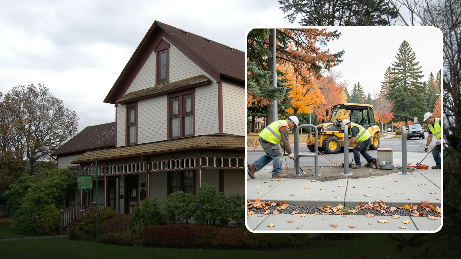 Bench Installation in Sumner, Pierce County, WA - We install park and streetscape benches on engineered footings with anchoring that resists theft and vandalism.