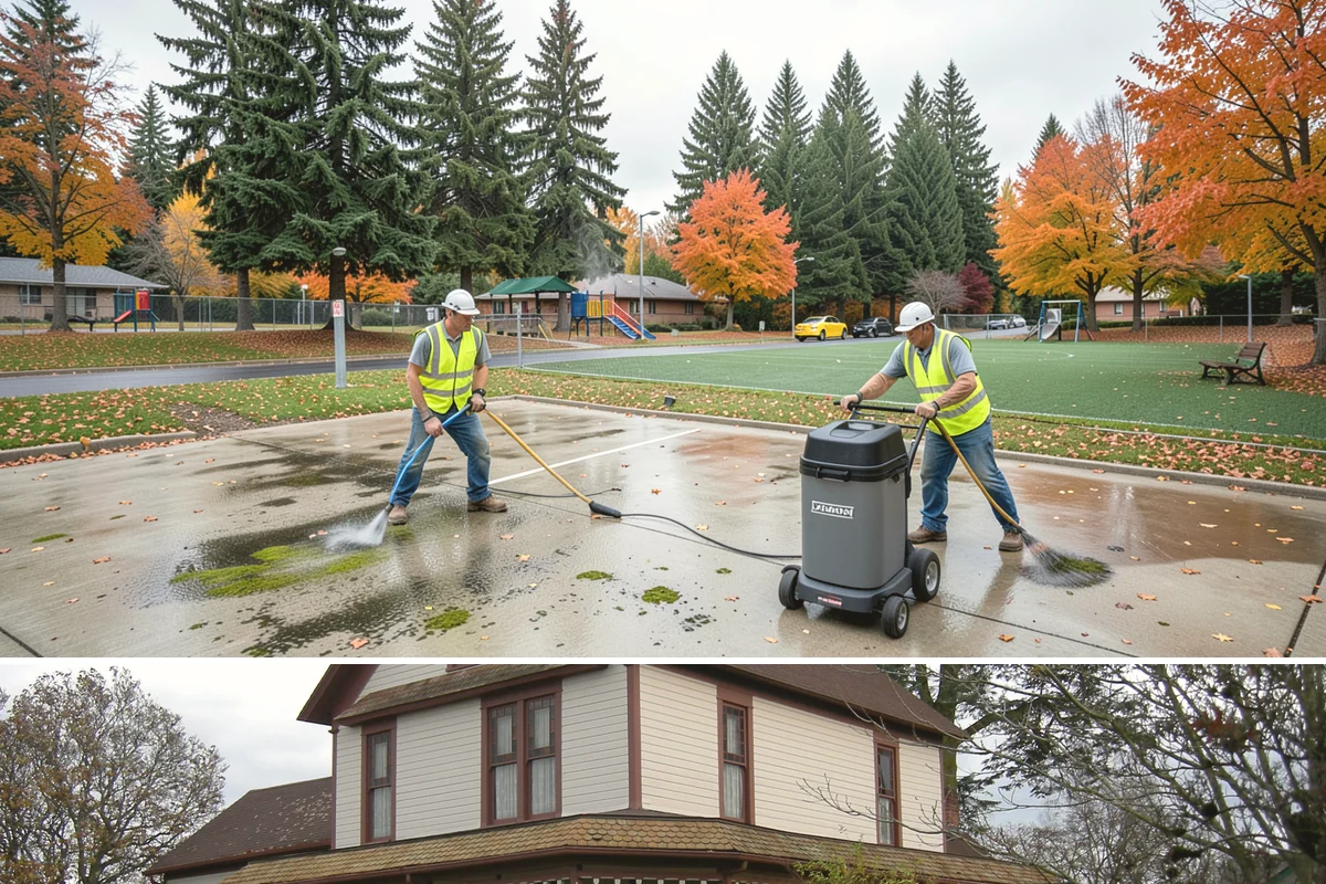 Bench Installation in Sumner, Pierce County, WA - Concrete-pad installations favor drier months for reliable cures, while surface-anchored benches on existing hardscape can be set...