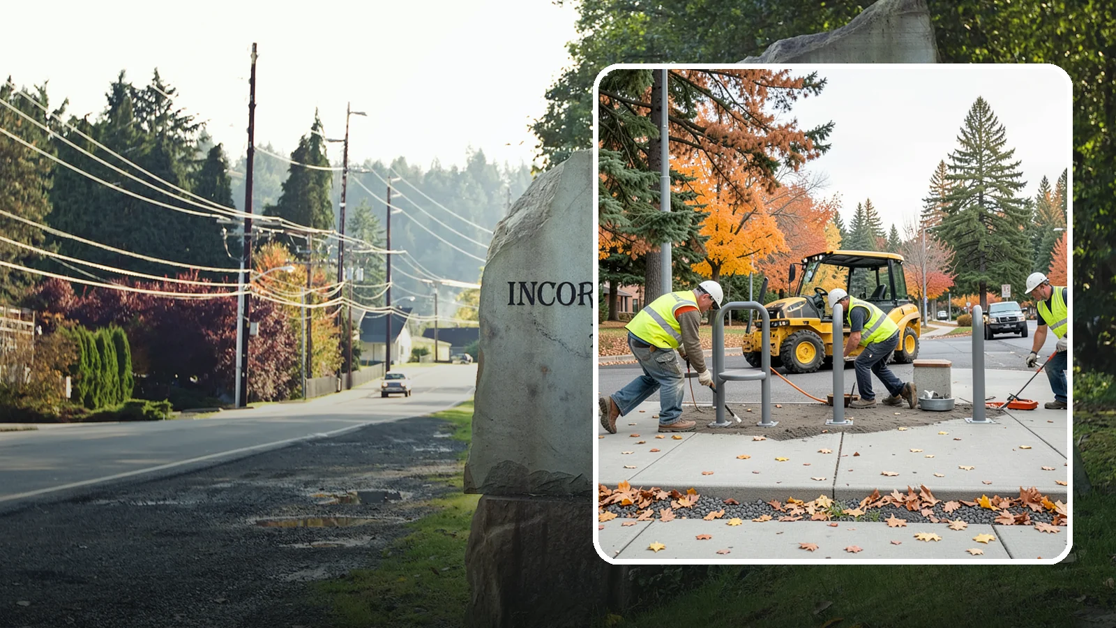 Bench Installation in Wilkeson, Pierce County, WA - We install park and streetscape benches on engineered footings with anchoring that resists theft and vandalism.