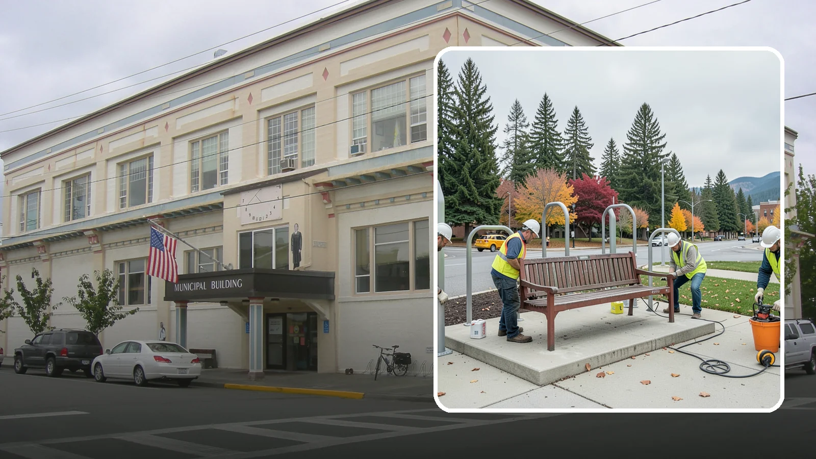 Bench Replacement in Anacortes, Skagit County, WA - We remove failed benches and install replacements while reusing sound pads and footings where possible.