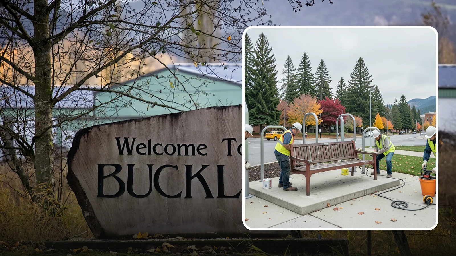 Bench Replacement in Buckley, Pierce County, WA - We remove failed benches and install replacements while reusing sound pads and footings where possible.