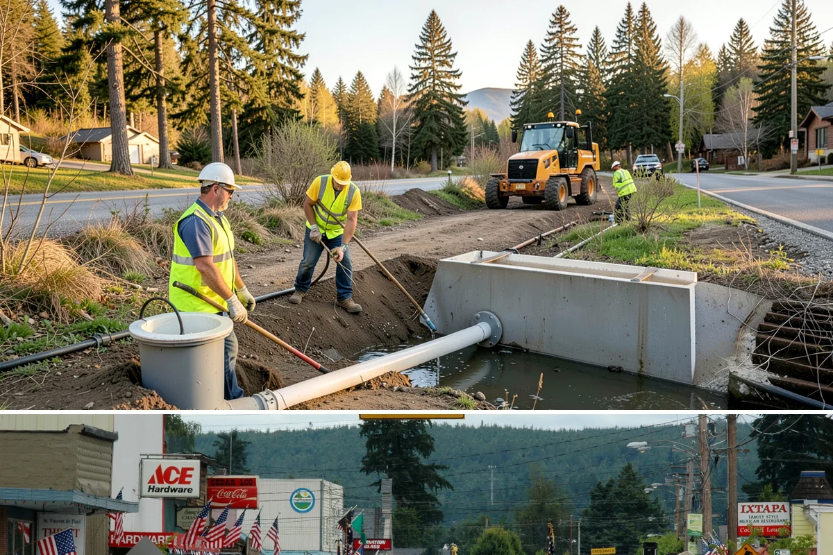 Bench Replacement in Carnation, King County, WA - Replacement routing runs year-round, with pad repairs and new footings best scheduled during drier weather.