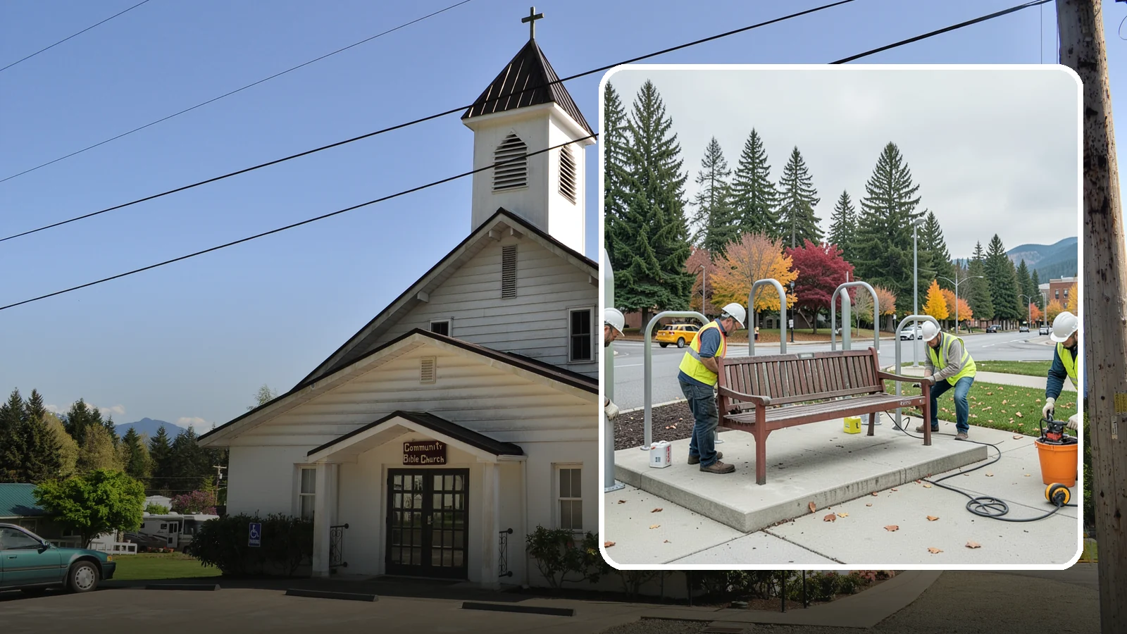 Bench Replacement in Concrete, Skagit County, WA - We remove failed benches and install replacements while reusing sound pads and footings where possible.
