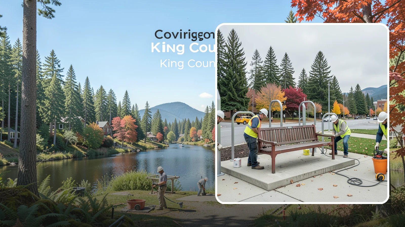 Bench Replacement in Covington, King County, WA - We remove failed benches and install replacements while reusing sound pads and footings where possible.