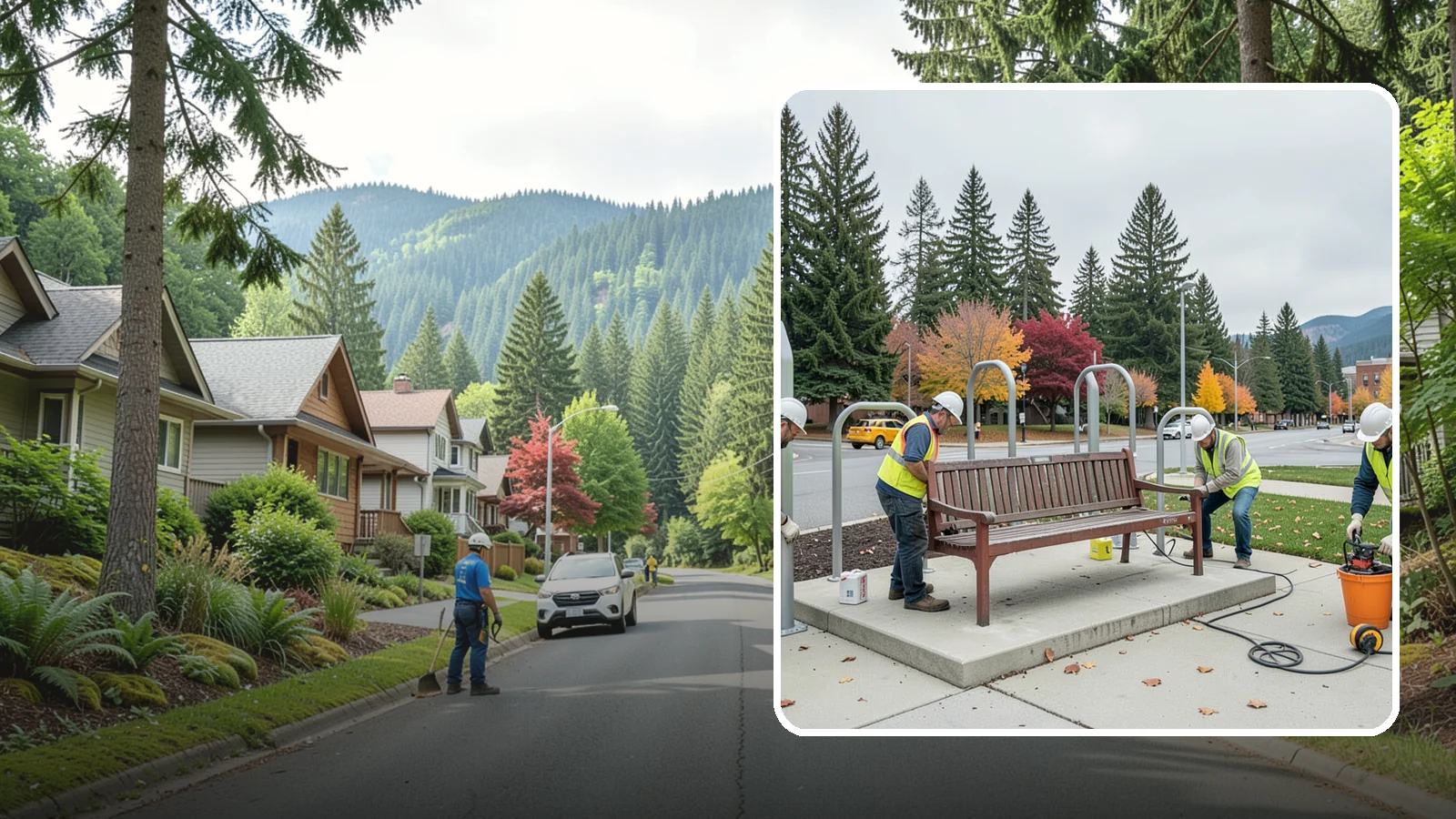 Bench Replacement in Darrington, Snohomish County, WA - We remove failed benches and install replacements while reusing sound pads and footings where possible.