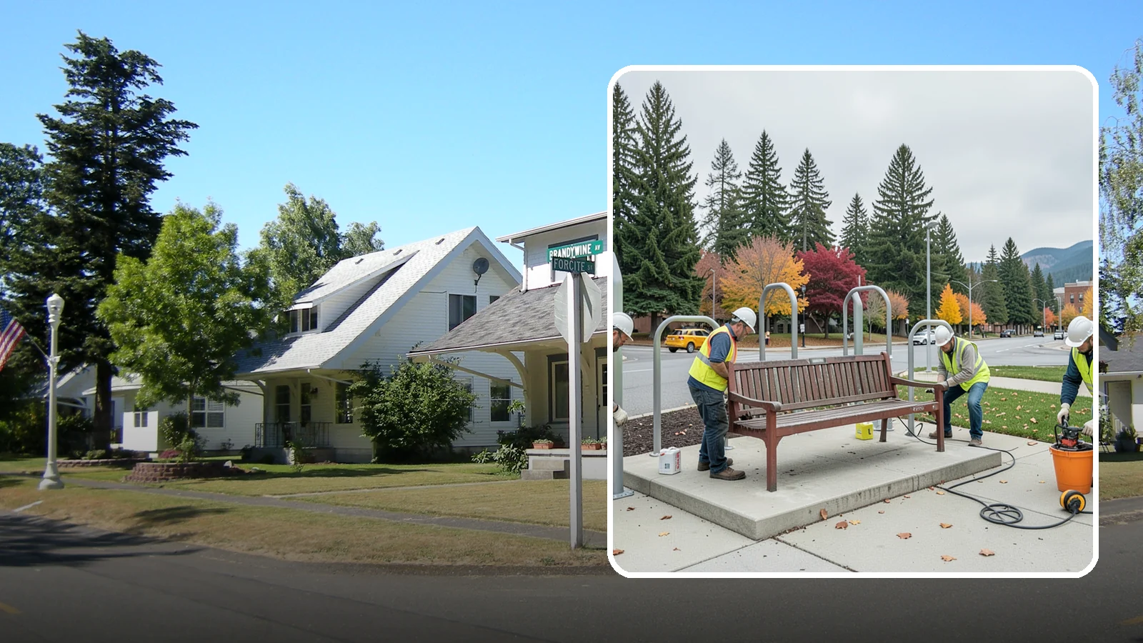 Bench Replacement in DuPont, Pierce County, WA - We remove failed benches and install replacements while reusing sound pads and footings where possible.