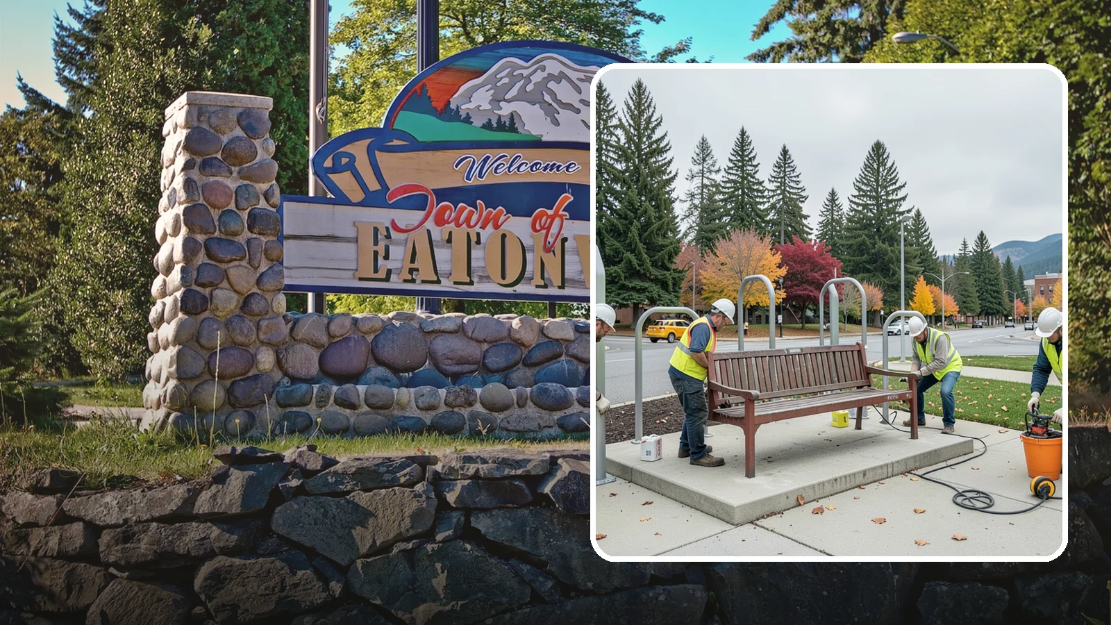 Bench Replacement in Eatonville, Pierce County, WA - We remove failed benches and install replacements while reusing sound pads and footings where possible.
