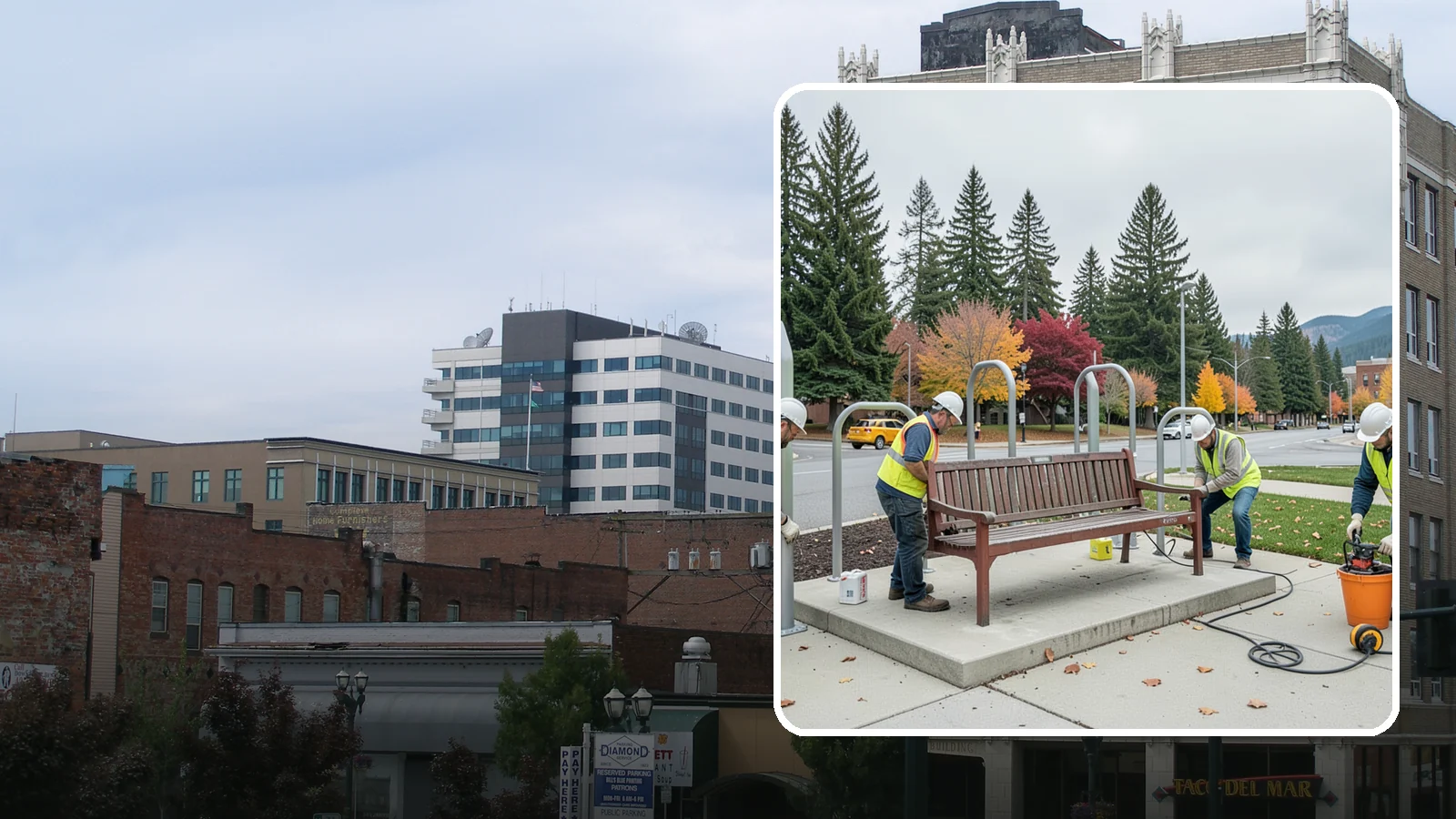 Bench Replacement in Everett, Snohomish County, WA - We remove failed benches and install replacements while reusing sound pads and footings where possible.