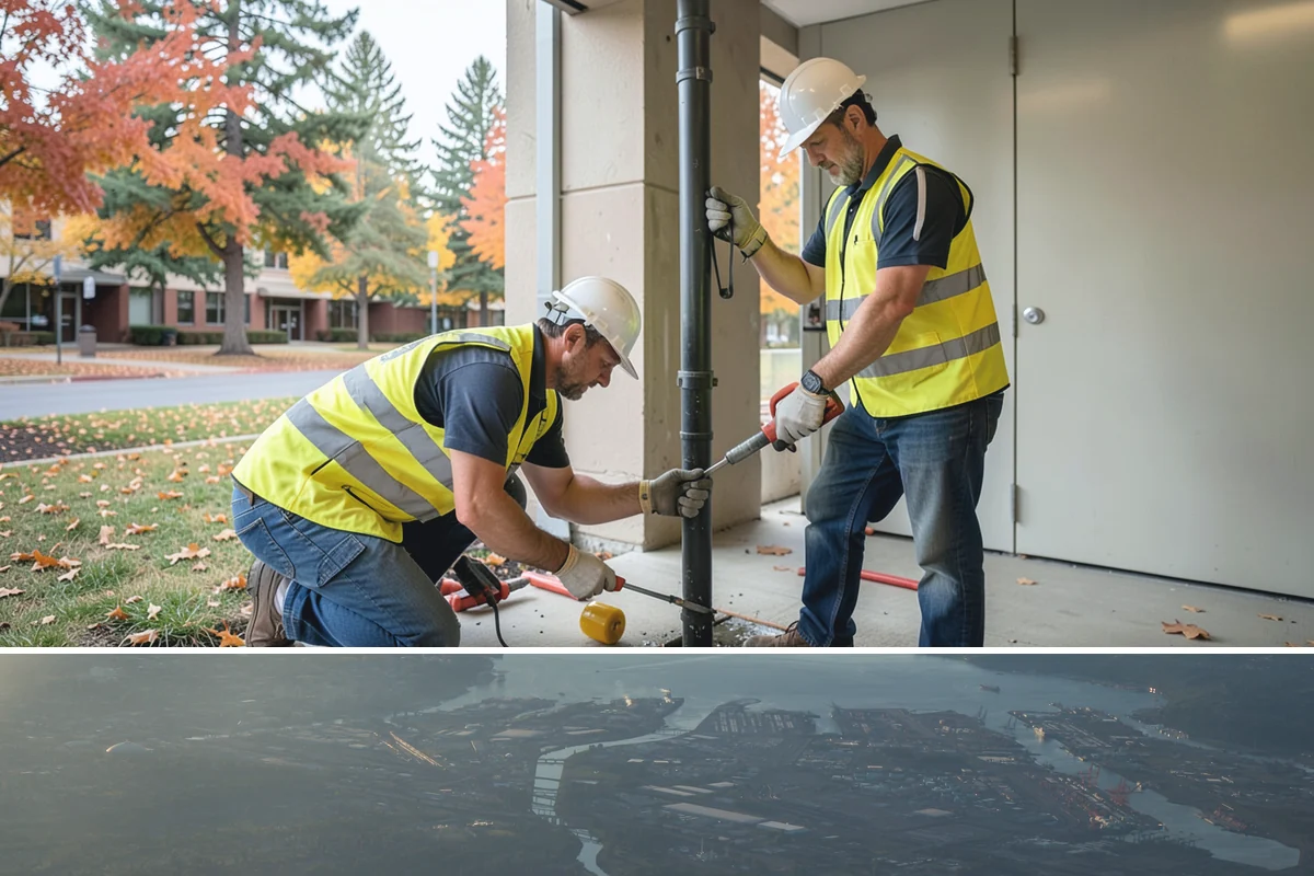 Bench Replacement in Fife, Pierce County, WA - Replacement routing runs year-round, with pad repairs and new footings best scheduled during drier weather.
