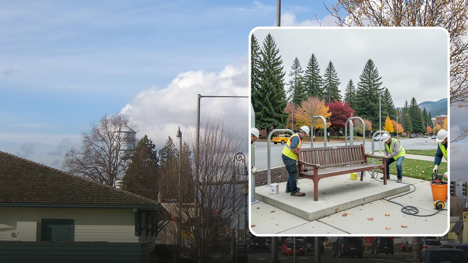Bench Replacement in Marysville, Snohomish County, WA - We remove failed benches and install replacements while reusing sound pads and footings where possible.