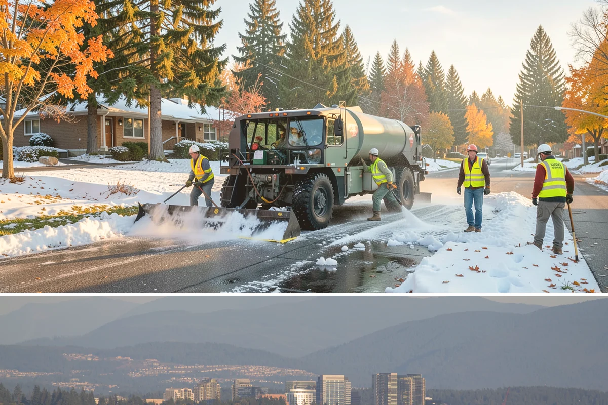 Bench Replacement in Medina, King County, WA - Replacement routing runs year-round, with pad repairs and new footings best scheduled during drier weather.