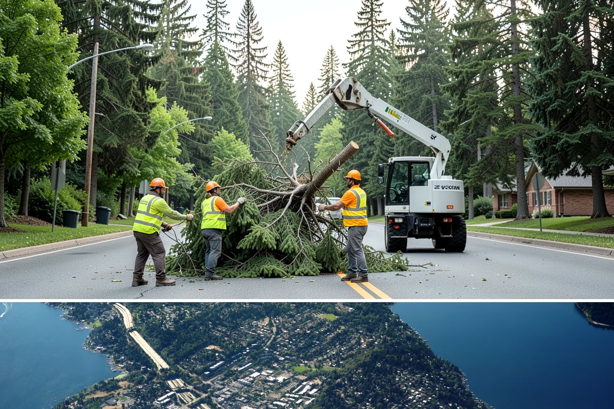 Bench Replacement in Mercer Island, King County, WA - Replacement routing runs year-round, with pad repairs and new footings best scheduled during drier weather.