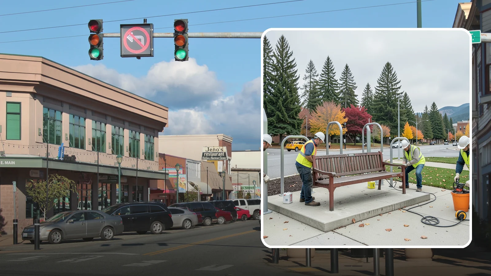 Bench Replacement in Monroe, Snohomish County, WA - We remove failed benches and install replacements while reusing sound pads and footings where possible.
