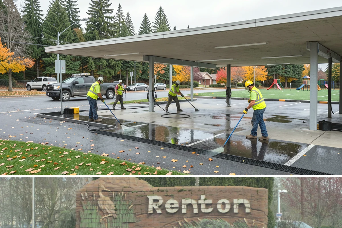 Bench Replacement in Renton, King County, WA - Replacement routing runs year-round, with pad repairs and new footings best scheduled during drier weather.