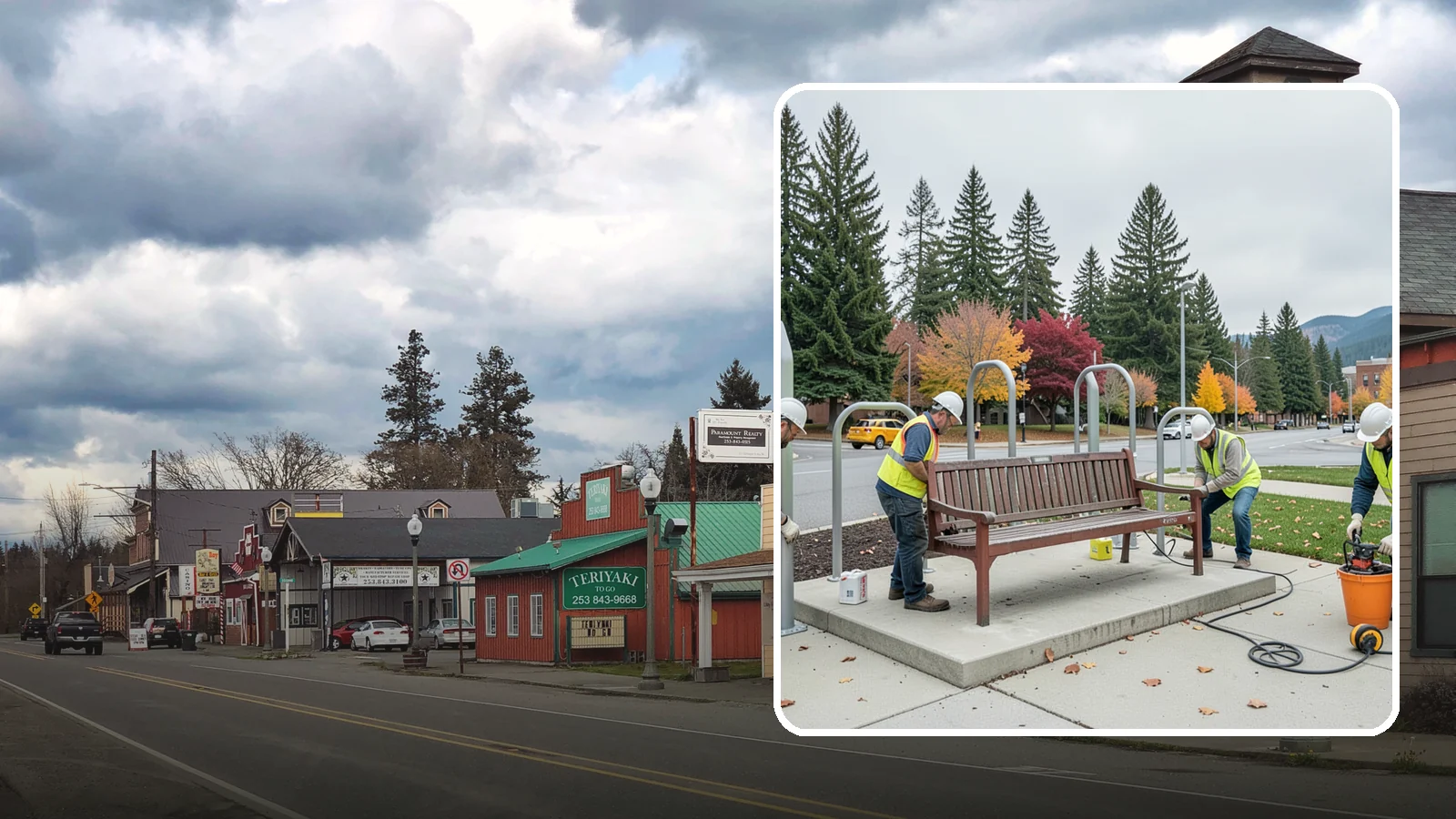 Bench Replacement in Roy, Pierce County, WA - We remove failed benches and install replacements while reusing sound pads and footings where possible.