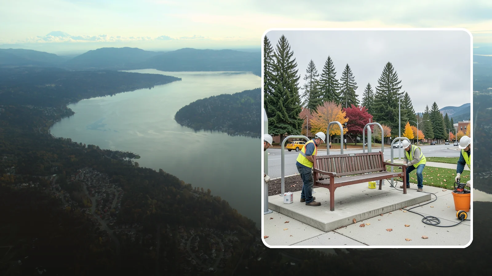 Bench Replacement in Sammamish, King County, WA - We remove failed benches and install replacements while reusing sound pads and footings where possible.