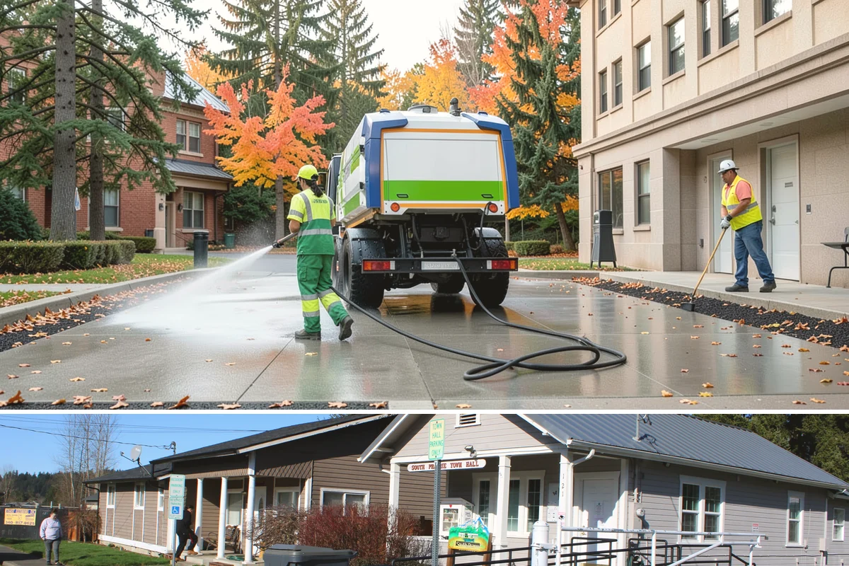 Bench Replacement in South Prairie, Pierce County, WA - Replacement routing runs year-round, with pad repairs and new footings best scheduled during drier weather.