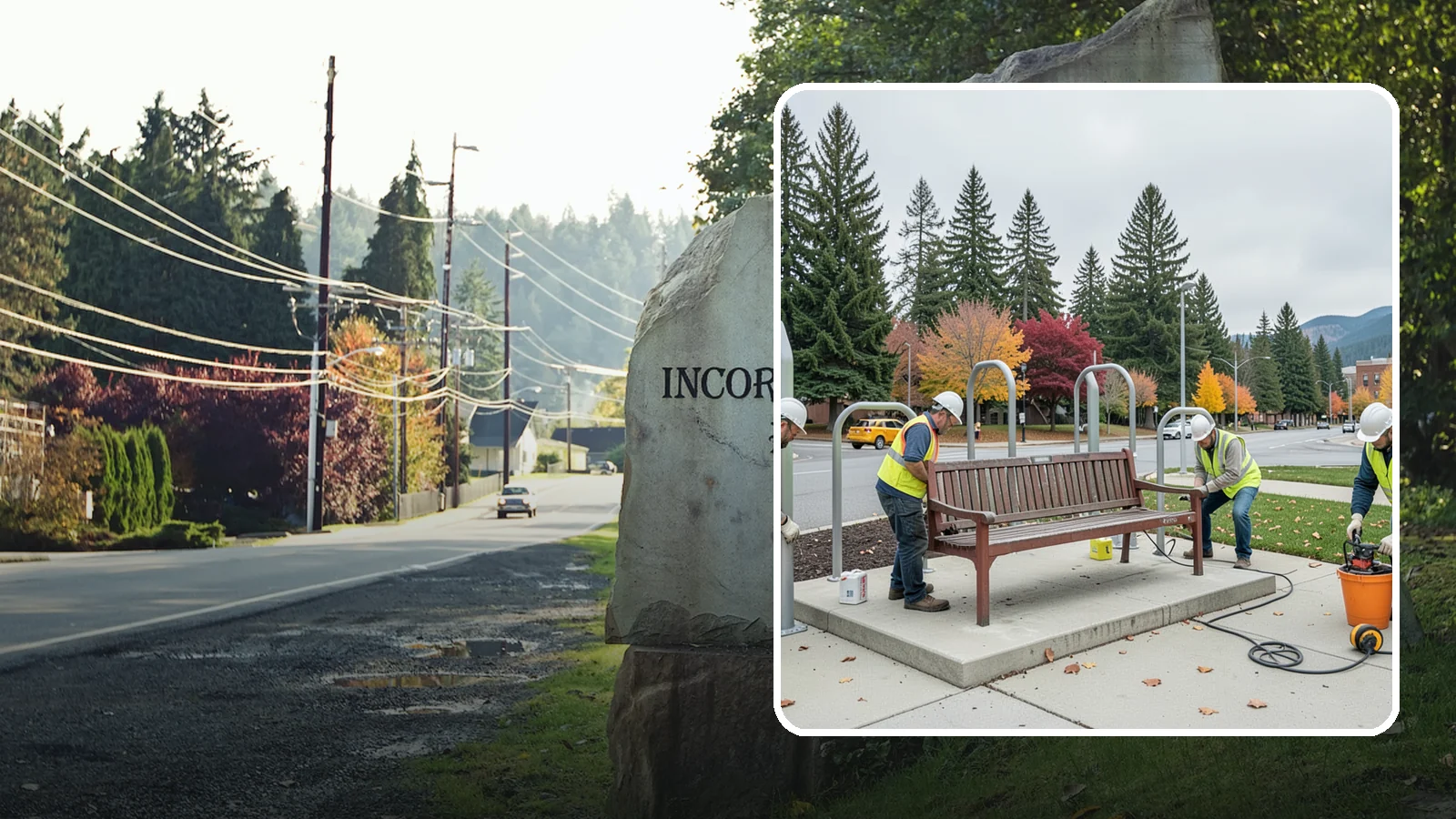 Bench Replacement in Wilkeson, Pierce County, WA - We remove failed benches and install replacements while reusing sound pads and footings where possible.