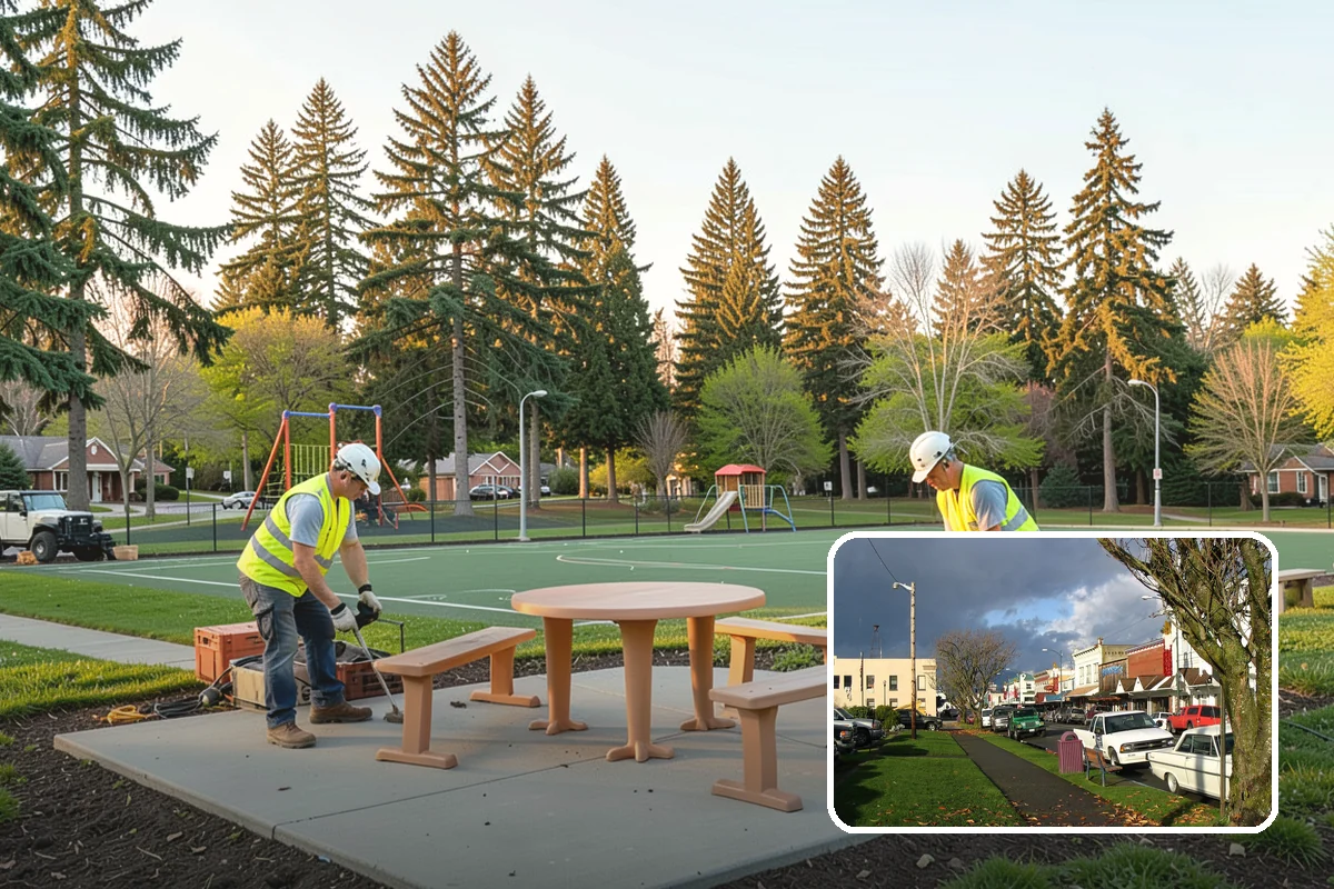 Bike Rack Installation in Arlington, Snohomish County, WA - Supports active-transportation and bike-parking code requirements