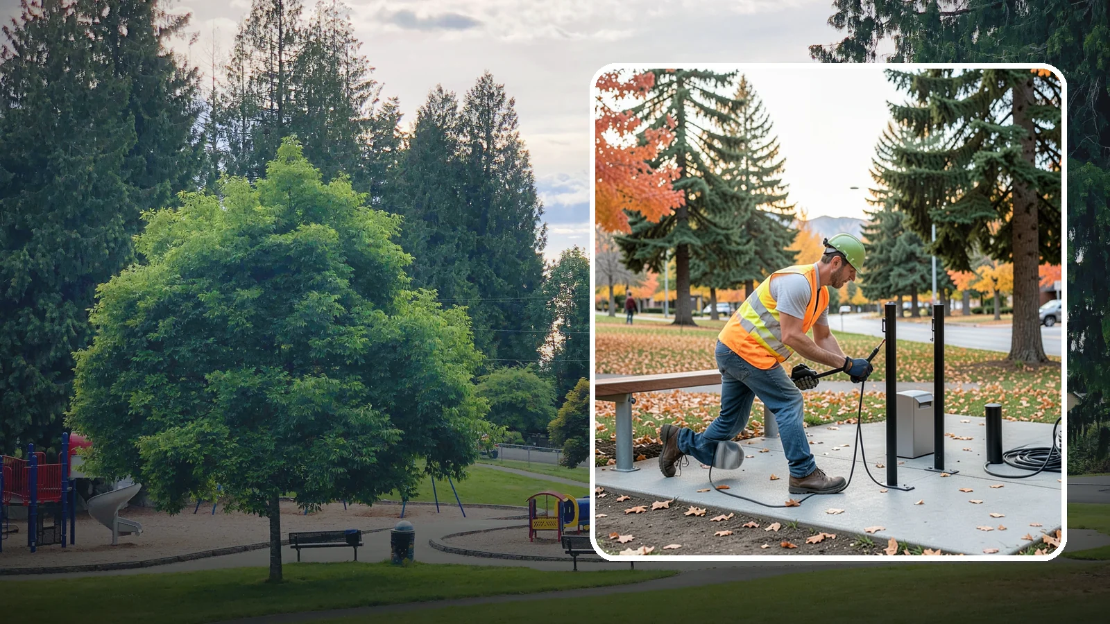 Bike Rack Installation in Bonney Lake, Pierce County, WA - We install code-compliant bike racks at civic buildings, transit stops, and parks with secure anchoring.