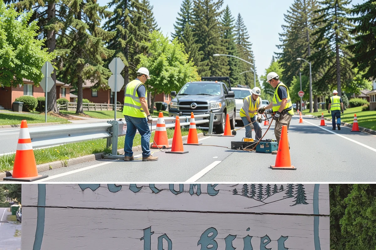 Bike Rack Installation in Brier, Snohomish County, WA - Core-drilled installs proceed year-round on existing hardscape, while new footings favor drier weather for concrete cures.