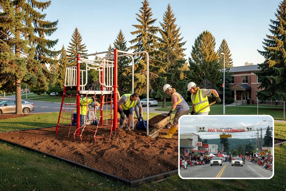 Bike Rack Installation in Carnation, King County, WA - Supports active-transportation and bike-parking code requirements