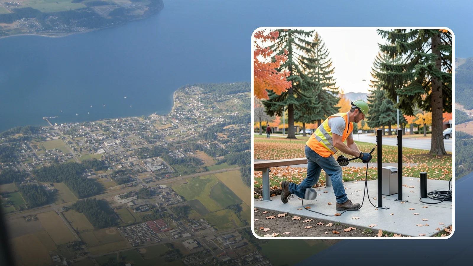 Bike Rack Installation in Coupeville, Island County, WA - We install code-compliant bike racks at civic buildings, transit stops, and parks with secure anchoring.