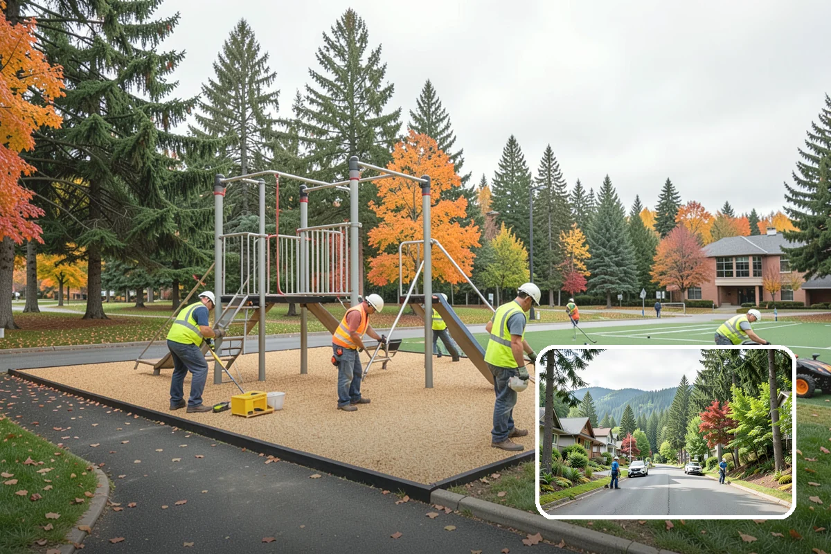 Bike Rack Installation in Darrington, Snohomish County, WA - Supports active-transportation and bike-parking code requirements