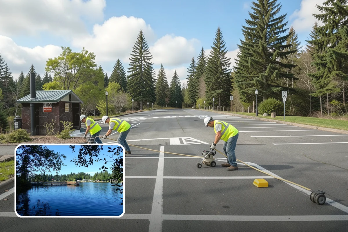 Bike Rack Installation in Federal Way, King County, WA - Supports active-transportation and bike-parking code requirements