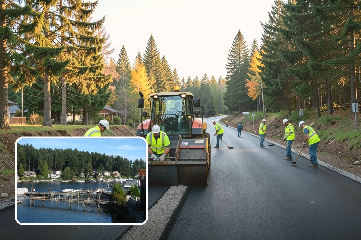 Bike Rack Installation in Gig Harbor, Pierce County, WA - Supports active-transportation and bike-parking code requirements