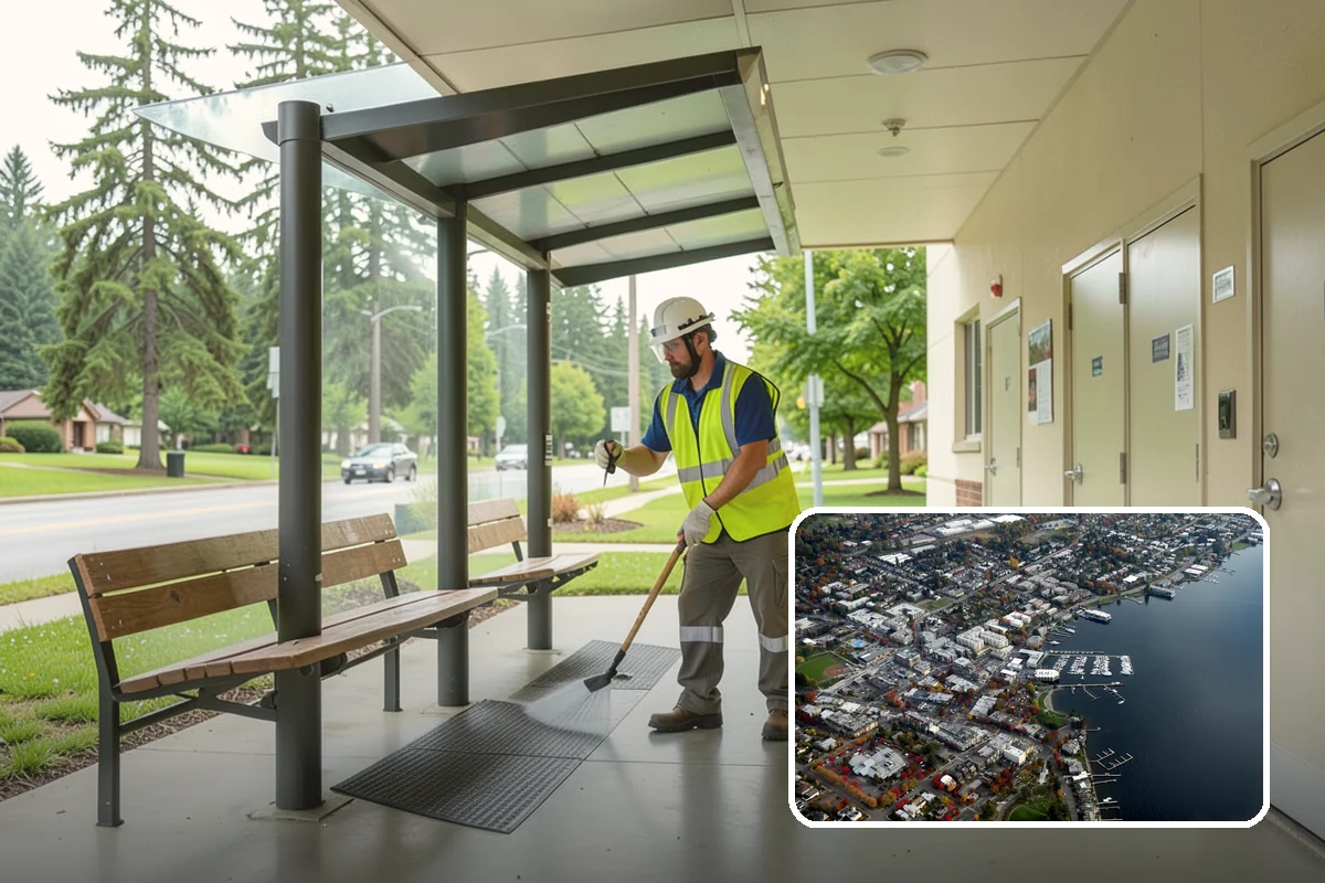 Bike Rack Installation in Kirkland, King County, WA - Supports active-transportation and bike-parking code requirements
