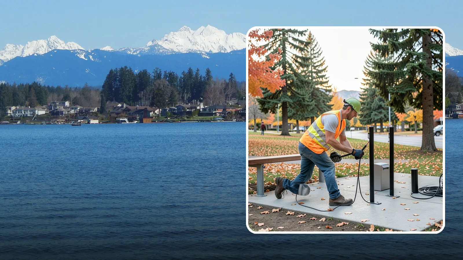 Bike Rack Installation in Lake Stevens, Snohomish County, WA - We install code-compliant bike racks at civic buildings, transit stops, and parks with secure anchoring.