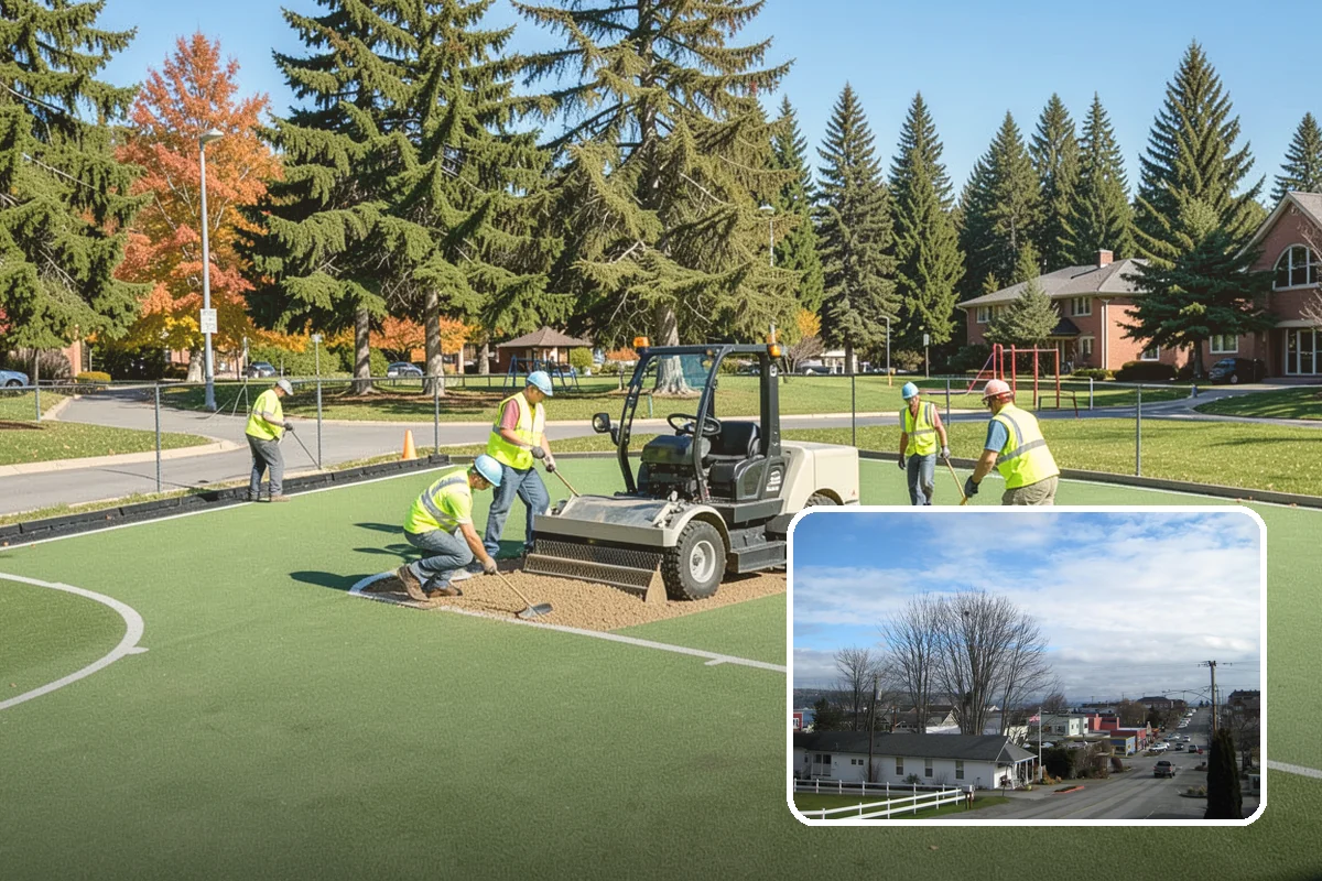 Bike Rack Installation in Langley, Island County, WA - Supports active-transportation and bike-parking code requirements