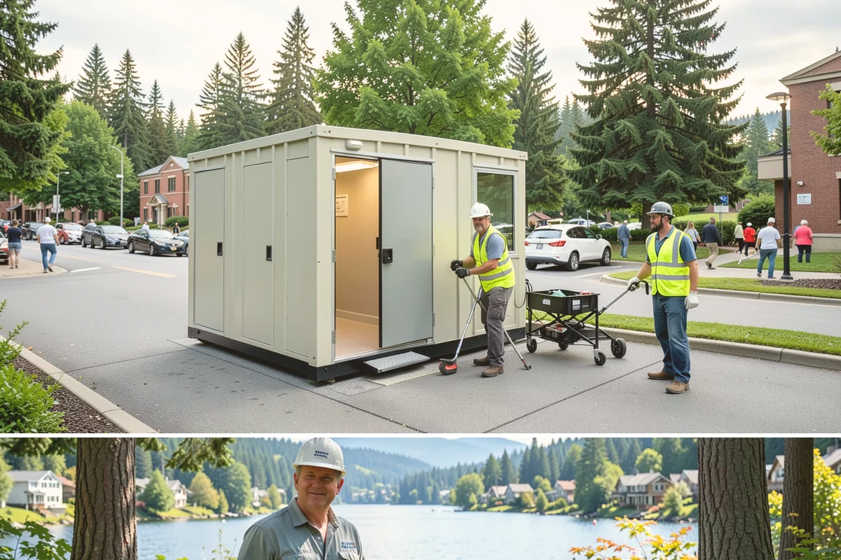 Bike Rack Installation in Milton, King County, WA - Core-drilled installs proceed year-round on existing hardscape, while new footings favor drier weather for concrete cures.