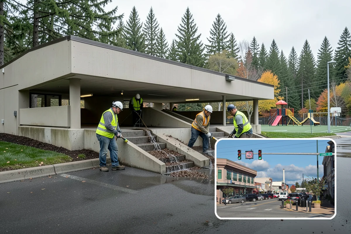 Bike Rack Installation in Monroe, Snohomish County, WA - Supports active-transportation and bike-parking code requirements