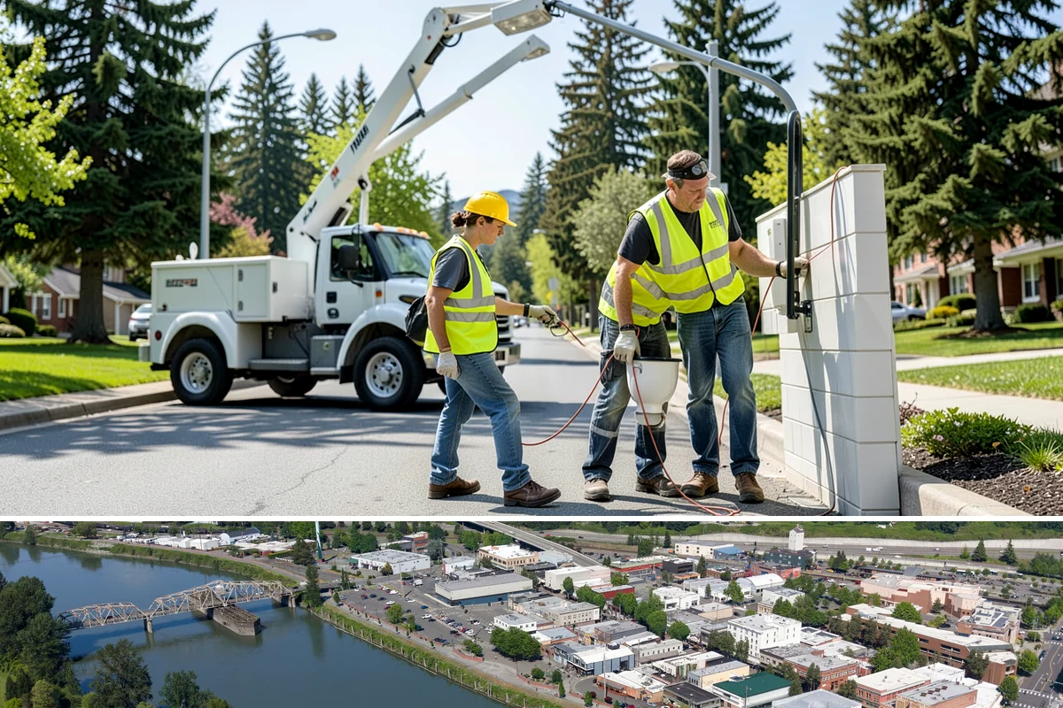 Bike Rack Installation in Mount Vernon, Skagit County, WA - Core-drilled installs proceed year-round on existing hardscape, while new footings favor drier weather for concrete cures.