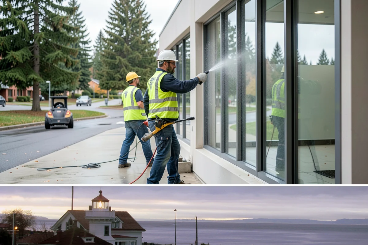 Bike Rack Installation in Mukilteo, Snohomish County, WA - Core-drilled installs proceed year-round on existing hardscape, while new footings favor drier weather for concrete cures.