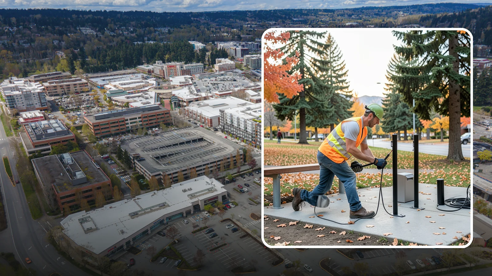 Bike Rack Installation in Redmond, King County, WA - We install code-compliant bike racks at civic buildings, transit stops, and parks with secure anchoring.