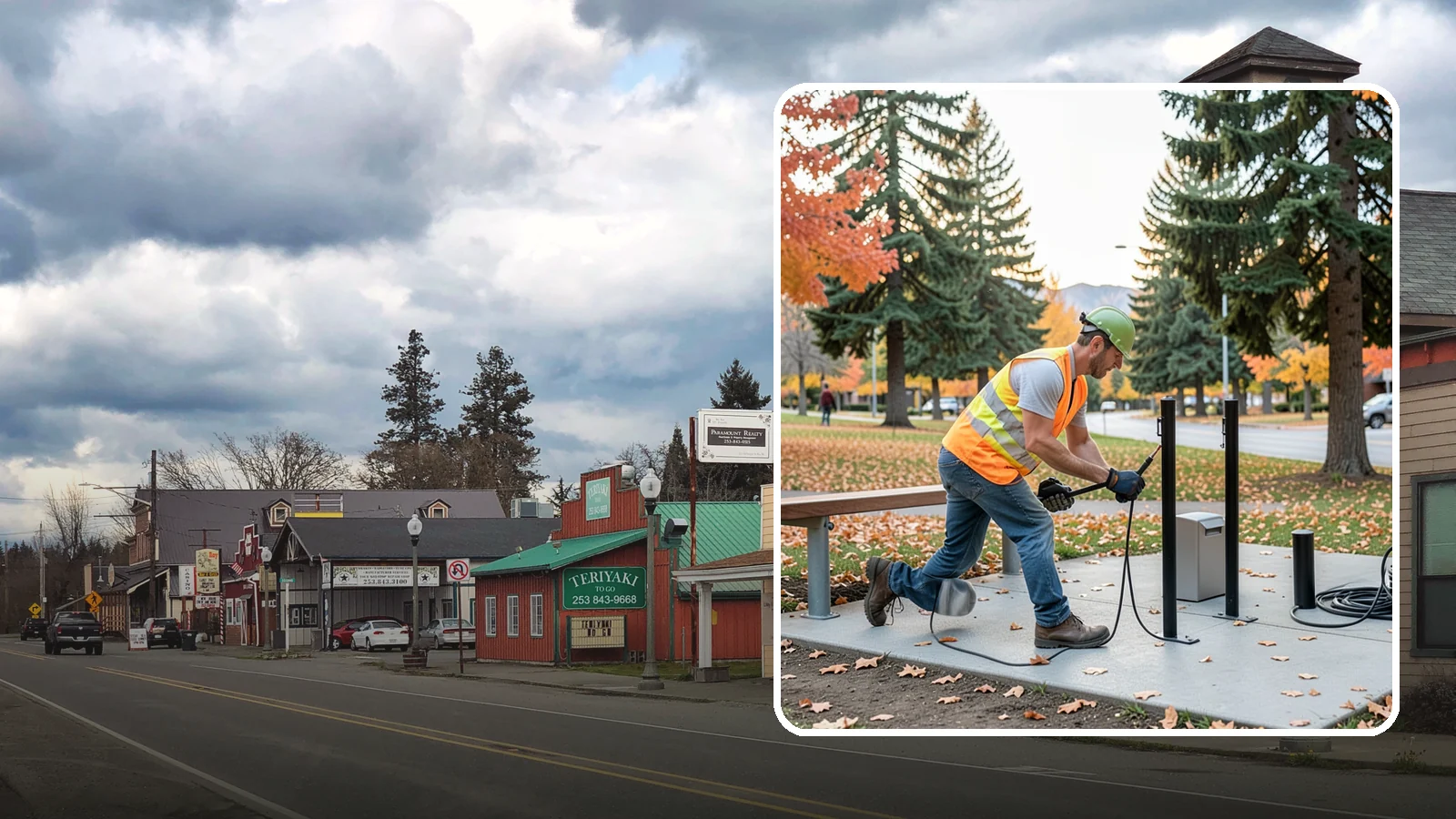 Bike Rack Installation in Roy, Pierce County, WA - We install code-compliant bike racks at civic buildings, transit stops, and parks with secure anchoring.