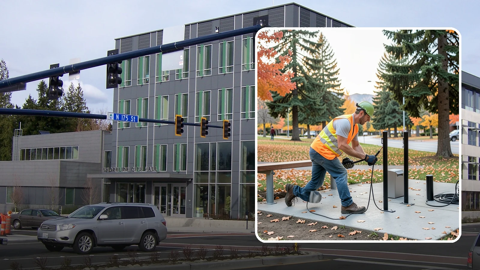 Bike Rack Installation in Shoreline, King County, WA - We install code-compliant bike racks at civic buildings, transit stops, and parks with secure anchoring.