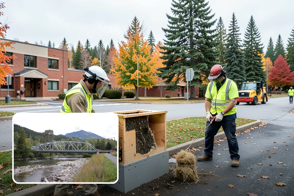 Bike Rack Installation in Skykomish, King County, WA - Supports active-transportation and bike-parking code requirements