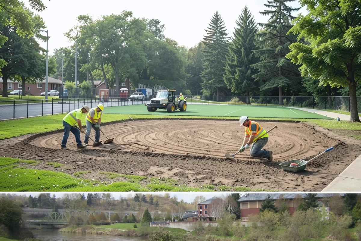 Bike Rack Installation in Tukwila, King County, WA - Core-drilled installs proceed year-round on existing hardscape, while new footings favor drier weather for concrete cures.