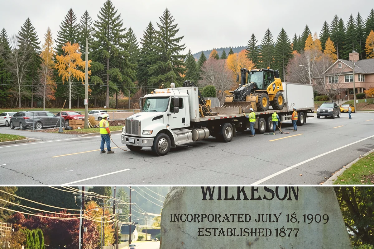 Bike Rack Installation in Wilkeson, Pierce County, WA - Core-drilled installs proceed year-round on existing hardscape, while new footings favor drier weather for concrete cures.