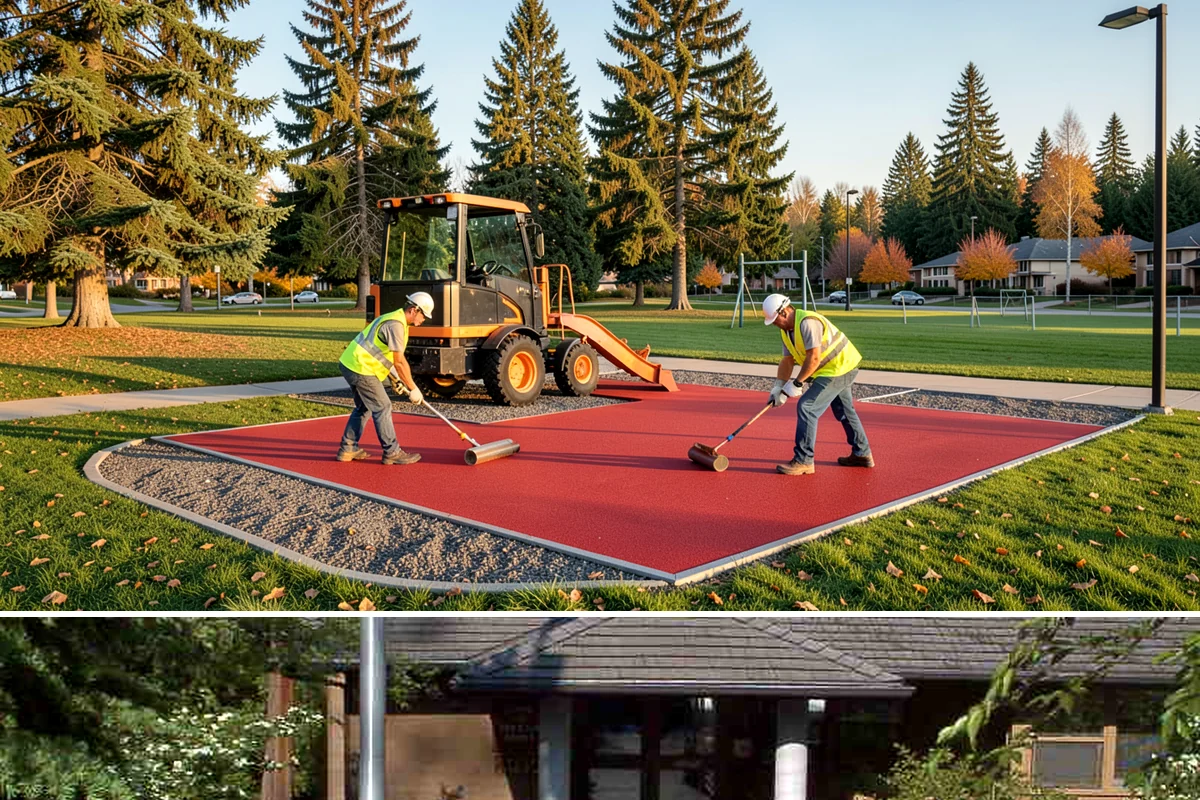 Bike Rack Installation in Yarrow Point, King County, WA - Core-drilled installs proceed year-round on existing hardscape, while new footings favor drier weather for concrete cures.