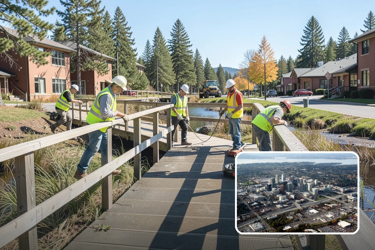 Bike Repair Station Installation in Bellevue, King County, WA - Supports active-transportation and trail connectivity goals