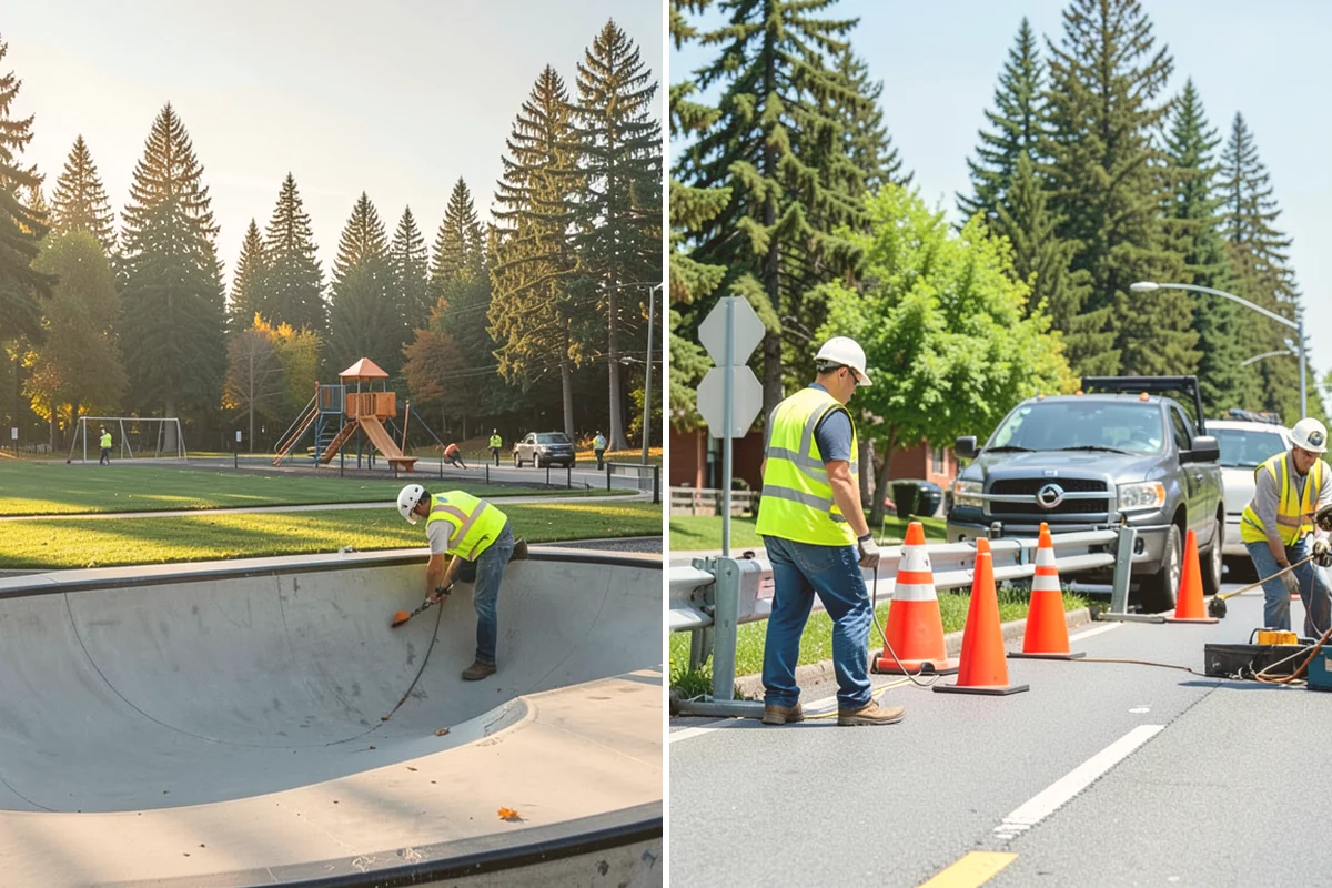Bike Repair Station Installation in Bellevue, King County, WA - Confirm station model, location, and footing requirements