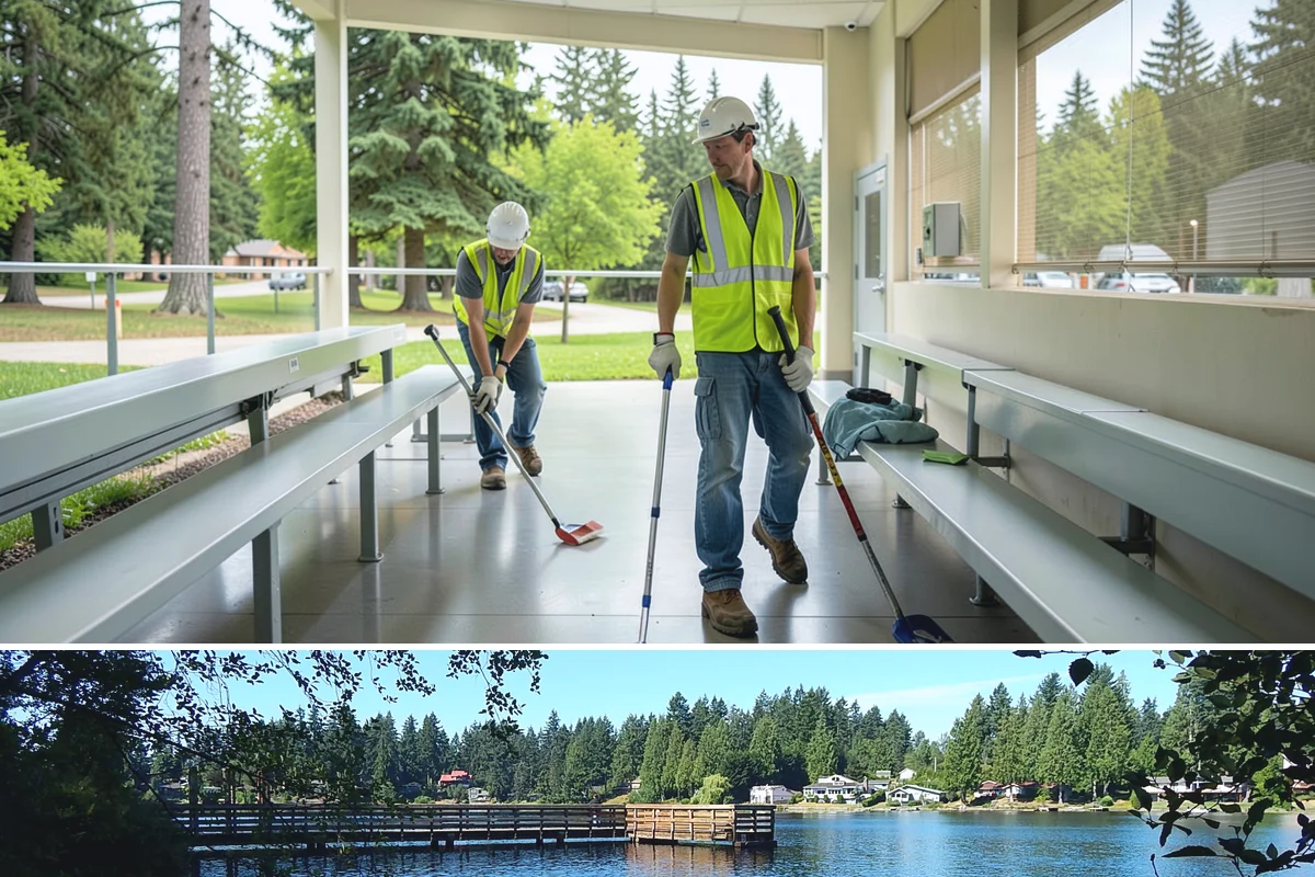 Bike Repair Station Installation in Federal Way, King County, WA - Installation is best scheduled in spring so stations are ready for the peak cycling season, with footing work favored in dry...
