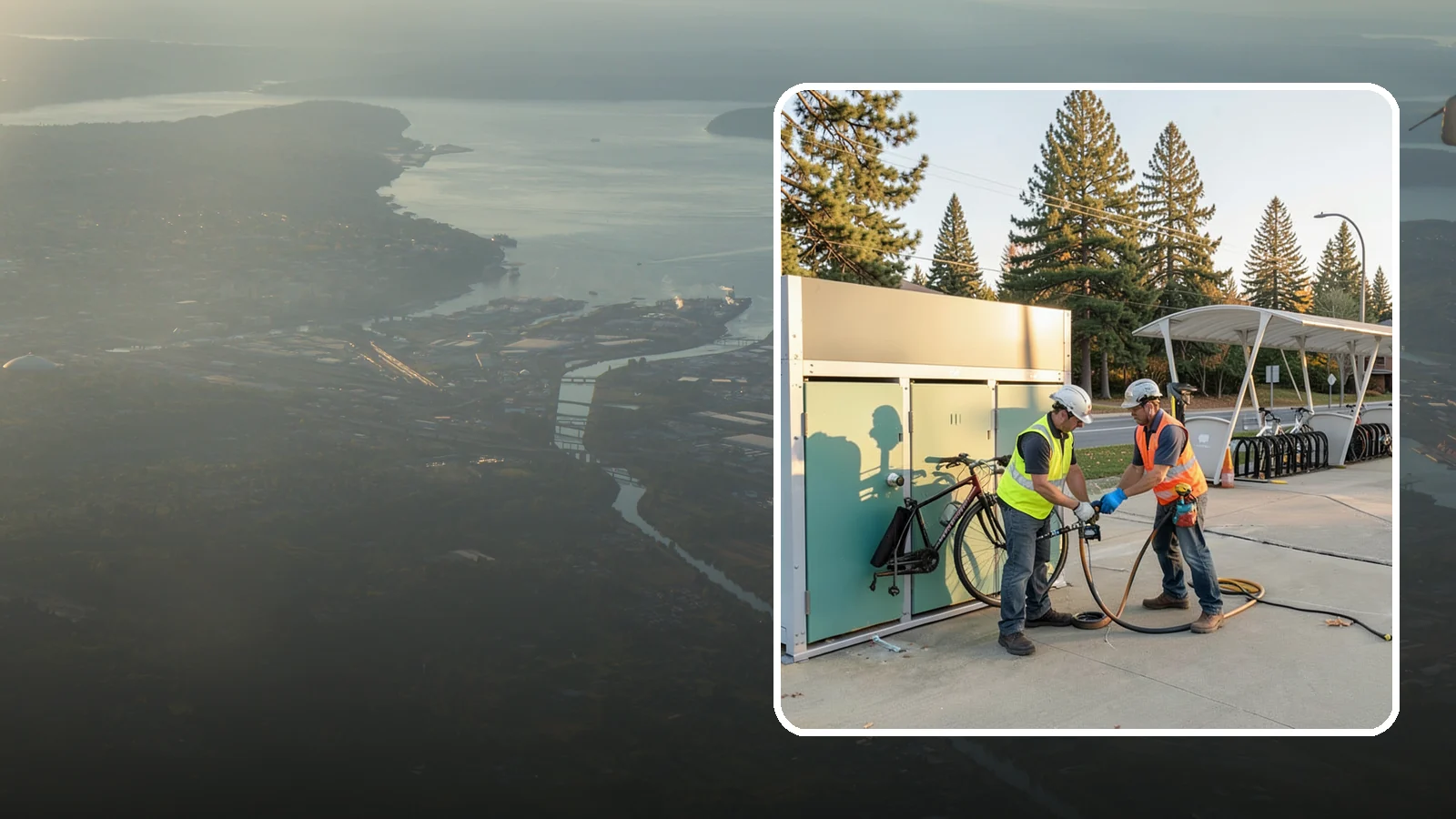 Bike Repair Station Installation in Fife, Pierce County, WA - Installation of public bike repair stations and pumps supporting active transportation and trail connectivity.