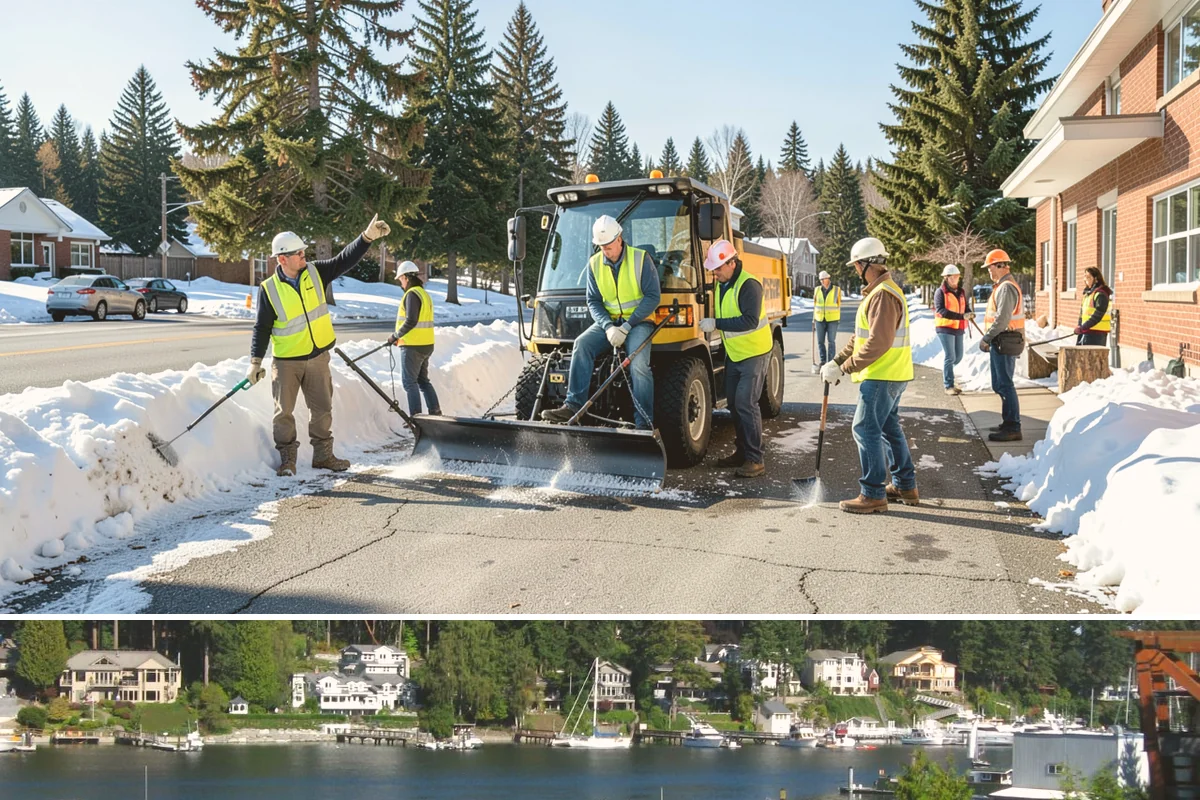 Bike Repair Station Installation in Gig Harbor, Pierce County, WA - Installation is best scheduled in spring so stations are ready for the peak cycling season, with footing work favored in dry...